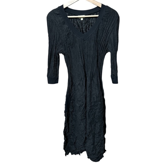 Like New - Alquema 3/4 Sleeve Smash Pocket Dress - Size 2 (L/XL) - Black Dynesty - Picture 1 of 4